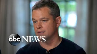 George Clooney Matt Damon respond to Weinstein allegations [upl. by Aldus856]