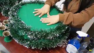 COMO HACER UN ARBOL DE NAVIDAD CON MATERIAL RECICLADO [upl. by Enid284]