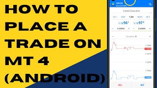 How to Place a Trade on MetaTrader 4 AndroidiOS Plus Risk Management Hints [upl. by Thorn]