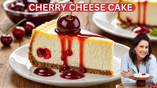 No Bake Cherry Cheese Cake  How to make the Perfect Cheese Cake with Cherry Sauce  Chef Amrita [upl. by Ayanal]