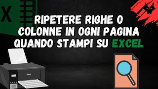 Come stampare lntestazione in ogni pagina con Excel [upl. by William]