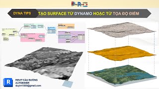 Dynamo Revit  Tips Mô hình bề mặt tự nhiên gắn vật liệu thật từ image bằng Dynamo  Topography [upl. by Pirozzo]