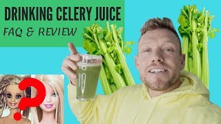 DRINKING CELERY JUICE  FAQ amp LEANSQUAD REVIEW [upl. by Ahsayn]