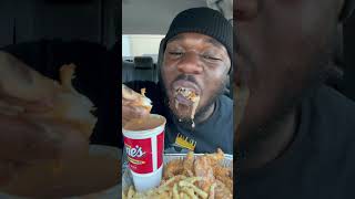 Raising Canes MUKBANG shorts asmr mukbang viral [upl. by Franzoni]