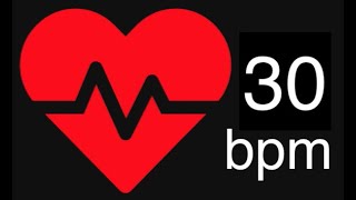 Heartbeat  30 beats per minute for 30 minutes [upl. by Arraeit]