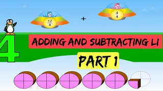 Adding And Subtracting Fractions LI Part 1  4th Grade ST Math With JiJi The Penguin [upl. by Aisset132]