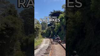 Rail bikes in Fort Bragg California explorecalifornia railbike fortbragg californiaadventure [upl. by Tavi]