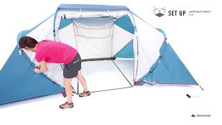 Monter sa tente  Je tent Arpenaz Family 42 opzetten  Quechua  Decathlon [upl. by Kado]