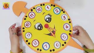 Project paper clock  cardboard paper project how to make paper clock project [upl. by Seuqcaj]