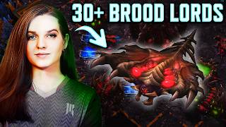 Scarletts Mass Brood Lords vs Harstem StarCraft 2 [upl. by Pete]