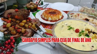 CEIA DE NATAL COMIDA DE FIM DE ANO  RECEITAS DA ROSA [upl. by Alrac]