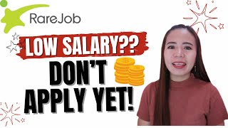 Honest Review About the SALARY in RAREJOB  Low Salary [upl. by Eivod801]