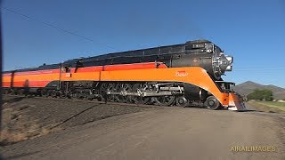 Daylight 4449 Steams to Bend Oregon 24 June 2017  SP 4449 Southern Pacific 484  Airailimages [upl. by Aknayirp]