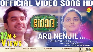 Aaro Nenjil Video Song with Lyrics  Godha Official  Tovino Thomas  Wamiqa Gabbi  Shaan Rahman [upl. by Novy]