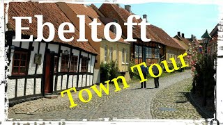 Ebeltoft Djursland Denmark Town Tour walking and cycling GoPro [upl. by Fruma]