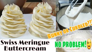 Swiss Meringue Buttercream  How to Fix a Runny or Curdled Buttercream [upl. by Wilkison]