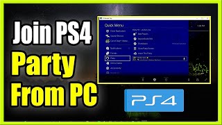 How to JOIN a PS4 Party Chat from your PC Computer Tutorial [upl. by River]