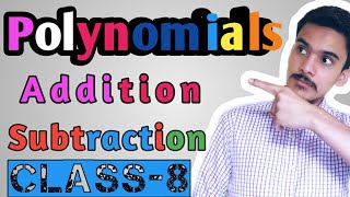 Polynomials  addition and subtraction  class 8  part  2  akash sir [upl. by Ycnay]