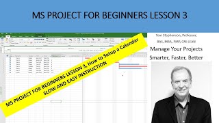 How to setup a calendar and insert holidays in MS Project for beginners [upl. by Alacim168]