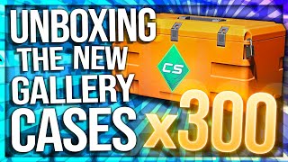 UNBOXING 300 NEW GALLERY CASES M4 VAPORWAVE HUNT [upl. by Einad]