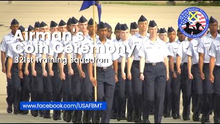 321st Training Squadron Airmans Coin and Retreat Ceremony  September 27 2023 [upl. by Matthaeus877]