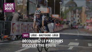 LiègeBastogneLiège Femmes 2021  Découvrez le parcours  Discover the route [upl. by Pansie]