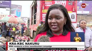 KRA takes Jinice na receipt legit campaign to Nakuru [upl. by Charlotte]