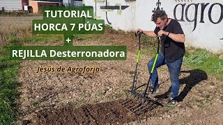 TUTORIAL HORCA 7 PÚAS  REJILLA Desterronadora [upl. by Joana]