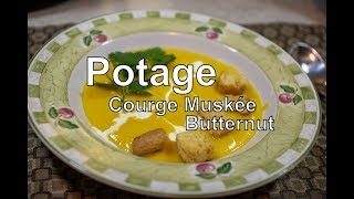 Les Recettes du Cooke  Potage à la courge MuskéeButternut Mijoteuse [upl. by Aicilef]