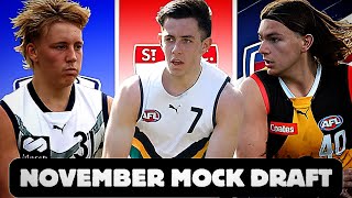 2024 AFL Mock Draft November Edition [upl. by Glynias]