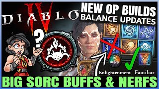 Diablo 4  MASSIVE Sorcerer Changes  New Skills Passives amp Uniques  HUGE Season 6 Buffs amp Nerfs [upl. by Tybi]