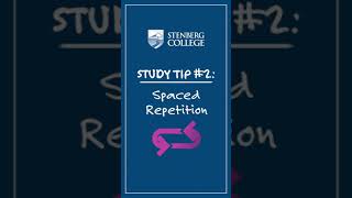 Stenberg College Study Tip 2 Spaced Repetition shorts [upl. by Yenaj]