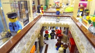 LEGO Shopping MALL 10000 pcs 17 shops 2 stories custom MOC [upl. by Leid]