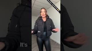 This black puffer jacket for winter from styledup is a must have fashion essential grwm fashion [upl. by Lennahc]