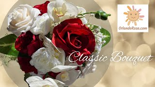 Classic Wedding Bouquet  diy bouquet wedding [upl. by Crudden]