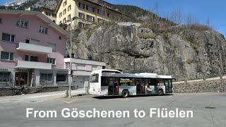 From Göschenen to Flüelen in Switzerland with Bus 401 [upl. by Thevenot]