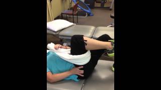 Iliopsoas Hip Flexion with Self Mobilization Progression [upl. by Neivad459]