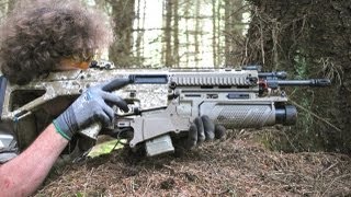 Airsoft War Tokyo Marui Scar Magpul Masada Scotland HD [upl. by Laeahcim848]