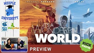 Its A Wonderful World Board Game – Preview watch PUNCHY rules overview here [upl. by Keith]