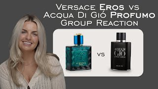 Group Reaction Versace Eros vs Acqua di Giò Profumo [upl. by Eserehs]