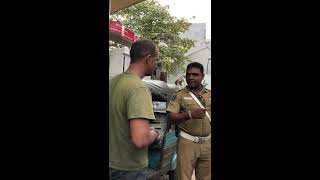 Sri Lanka Policeman reminds Trishaw driver of his rights [upl. by Etireugram]