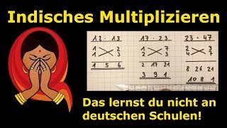 indisches Multiplizieren  geheime Lehrermethoden  Mathematik  Lehrerschmidt  einfach erklärt [upl. by Miko]