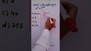 Find Value of x Instantly  exponential shorts maths tricks ytshorts [upl. by Hite]