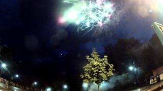 Bergeijk Kermis 2012 Vuurwerk Gefilmd met Go Pro Hero2 [upl. by Annaiek620]