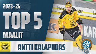 Antti Kalaputaan TOP 5 maalit kaudella 202324 [upl. by Icats]