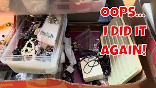 Here We Go Again I Bought All The Vintage Jewelry At An Estate Sale  Mystery Unboxing Part 1 [upl. by Laumas]