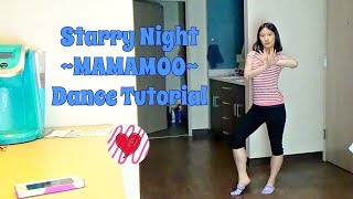 Starry Night MAMAMOO Mirrored Dance Tutorial [upl. by Amor134]