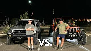 Tacoma on 35’s vs Jeep on 40’s  Rock Crawling [upl. by Rubetta]