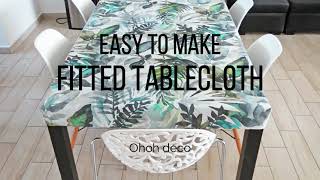 Easy to make fitted tablecloth [upl. by Limak155]