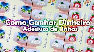 Como Ganhar Dinheiro com Adesivos de Unhas [upl. by Ahtimat838]